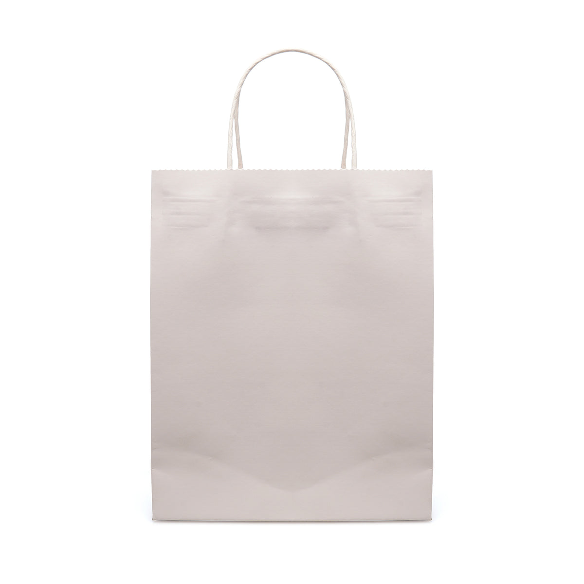 Branded Medium White Paper Bag with Twist Handle