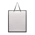 Branded Medium Glossy White Paper Bag with Rope Handles