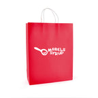 Branded Large Coloured Paper Bag with Twist Handles