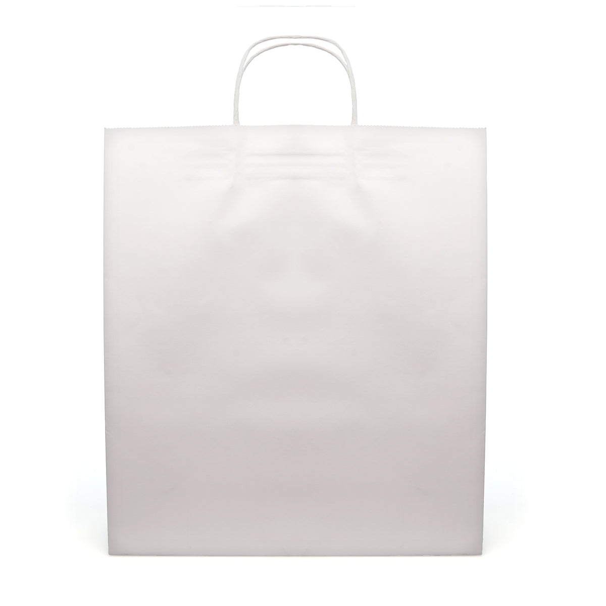 Branded Extra Large White Paper Bag with Twist Handles