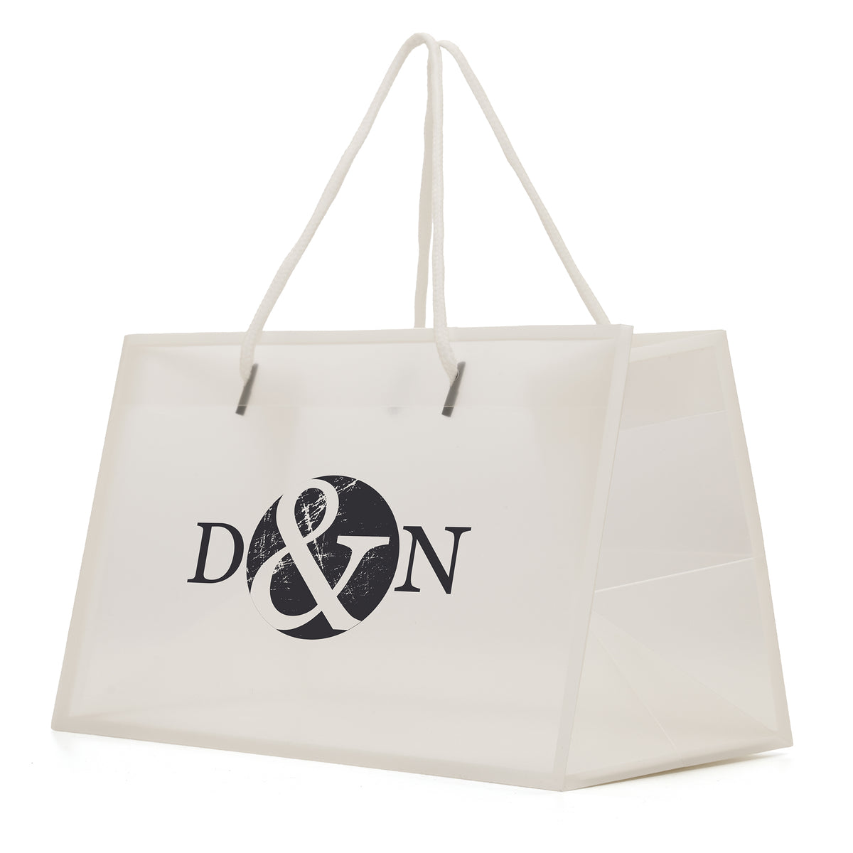 Branded Translucent Gift Bag with Nylon Handles