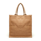 Branded Medium Natural Jute Shopper with Gusset