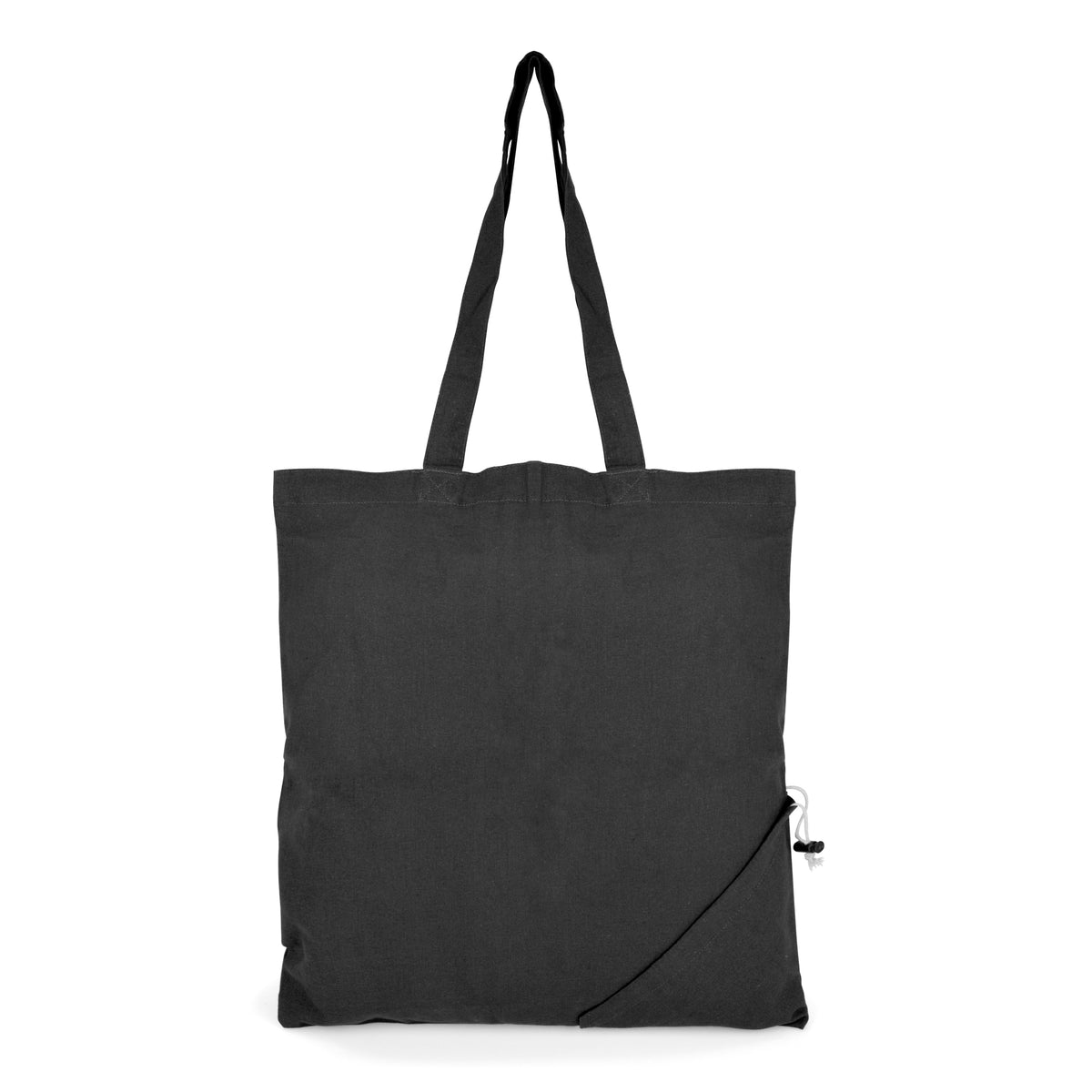 Branded Coloured Cotton Foldable Shopper with Pouch