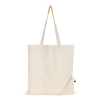 Branded Natural Cotton Foldable Shopper with Pouch