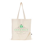 Branded Natural Cotton Foldable Shopper with Pouch