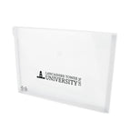 Branded Translucent Plastic Document Folder with Press Stud in Transparent
