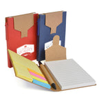 Branded Notebook with Pen and Sticky Notes
