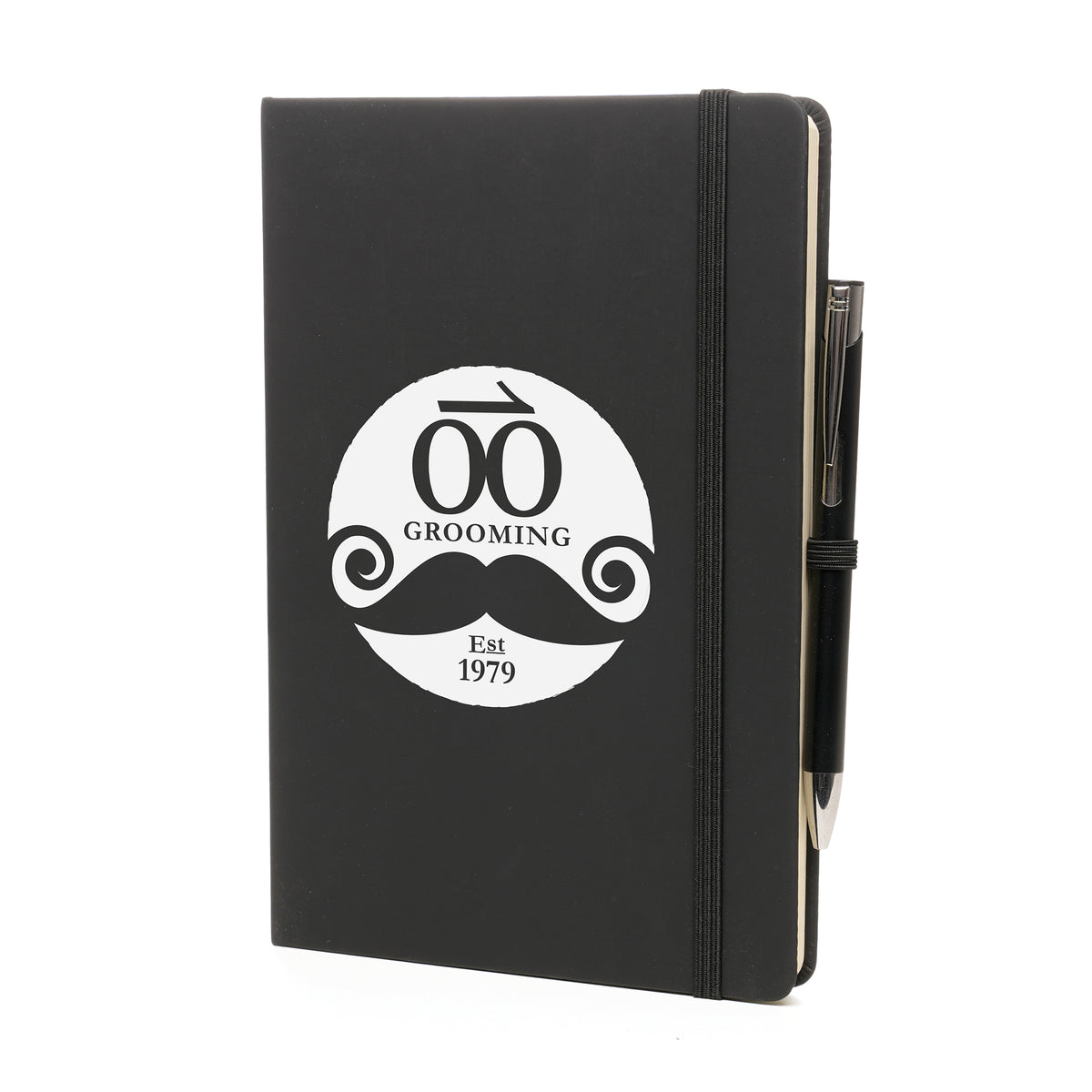 Branded Plain Page Notebook and Matching Pen Duo