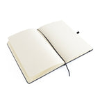 Branded Black PU Graph Page Notebook with Pen Loop