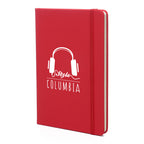 Branded Classic Lined Notebook with Elastic Closure in Red