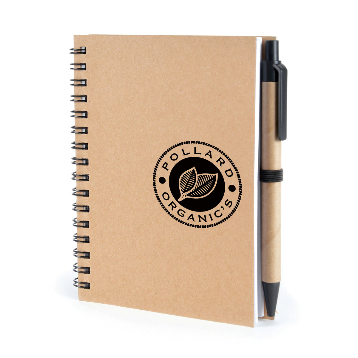 Branded Recycled Card Wiro Notebook with Pen