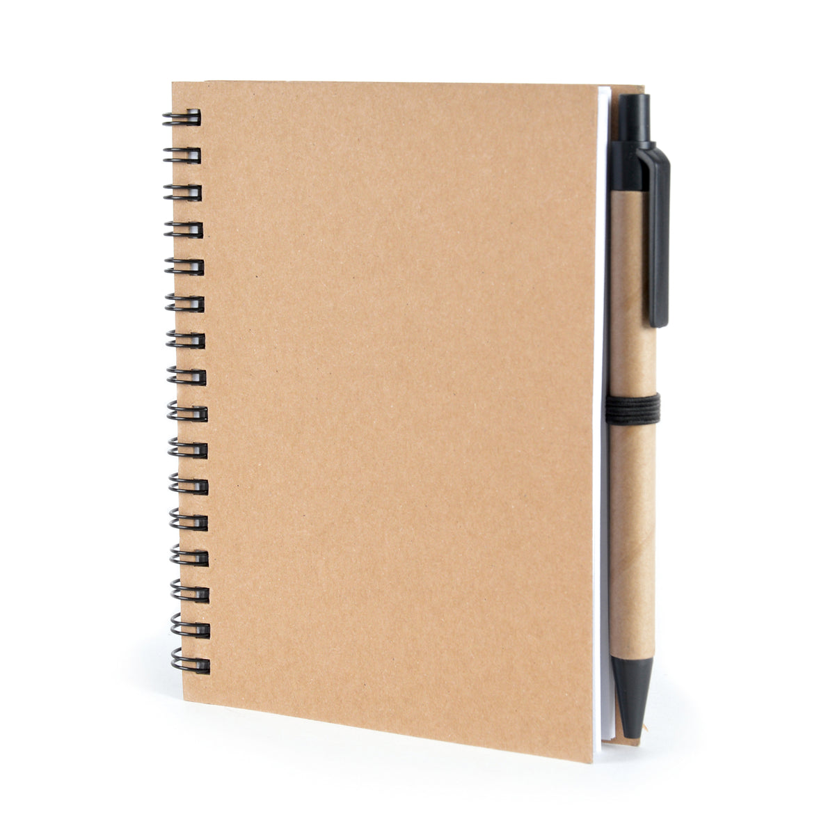 Branded Recycled Card Wiro Notebook with Pen