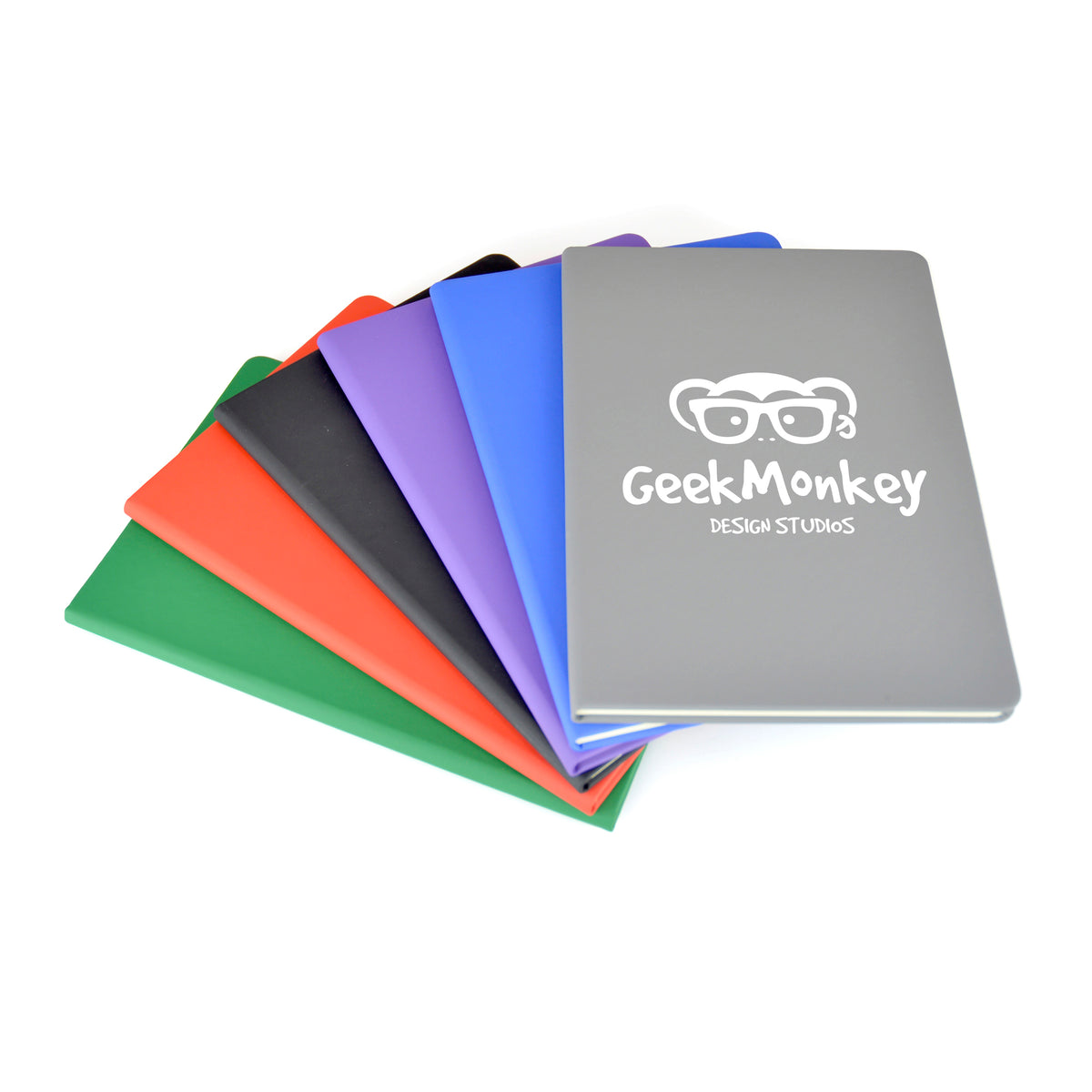 Branded Slimline PU Notebook with Cream Pages