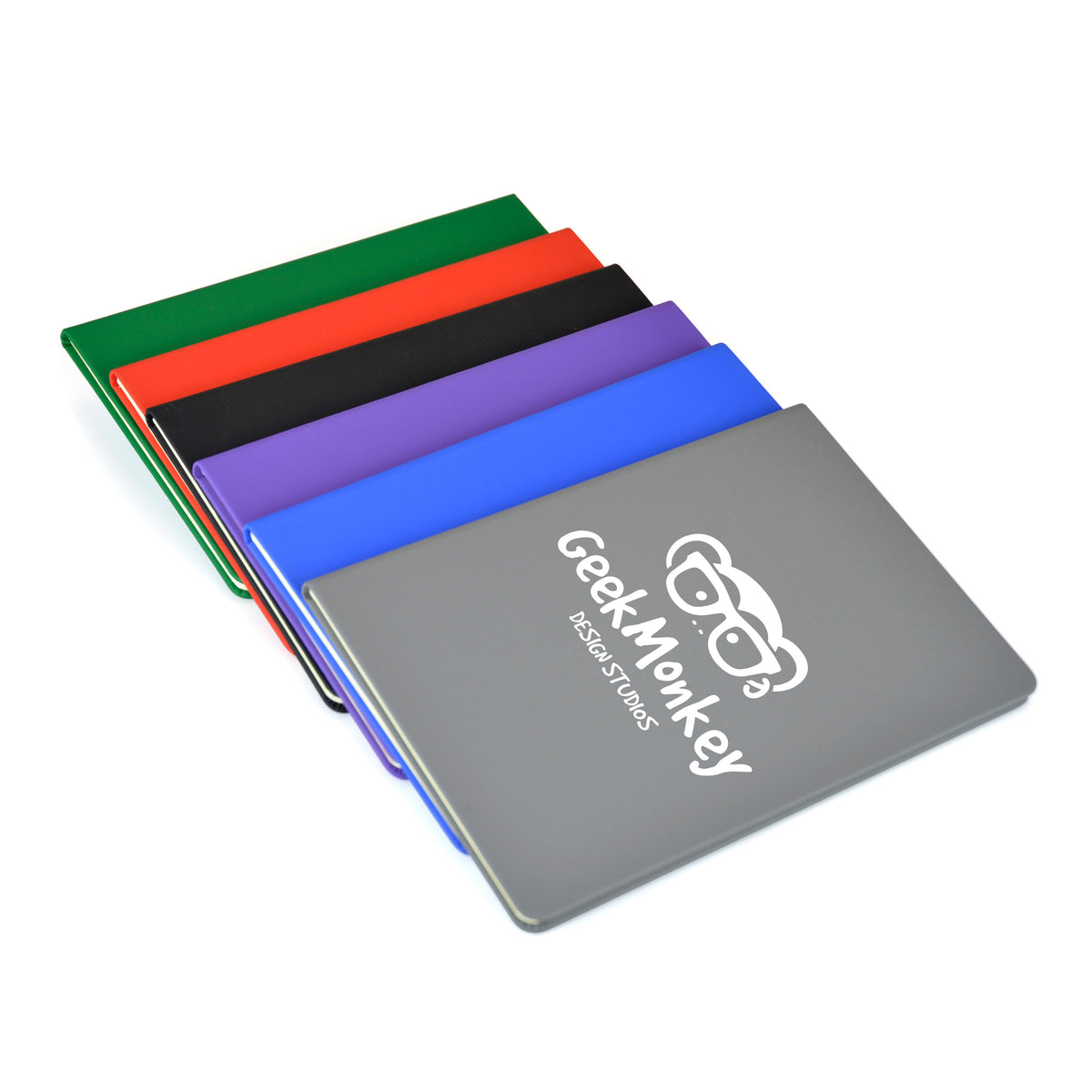 Branded Slimline PU Notebook with Cream Pages
