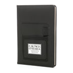 Branded PU Notebook with Elastic Phone Pocket