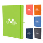 Branded A4 PU Lined Notebook with Pen Loop