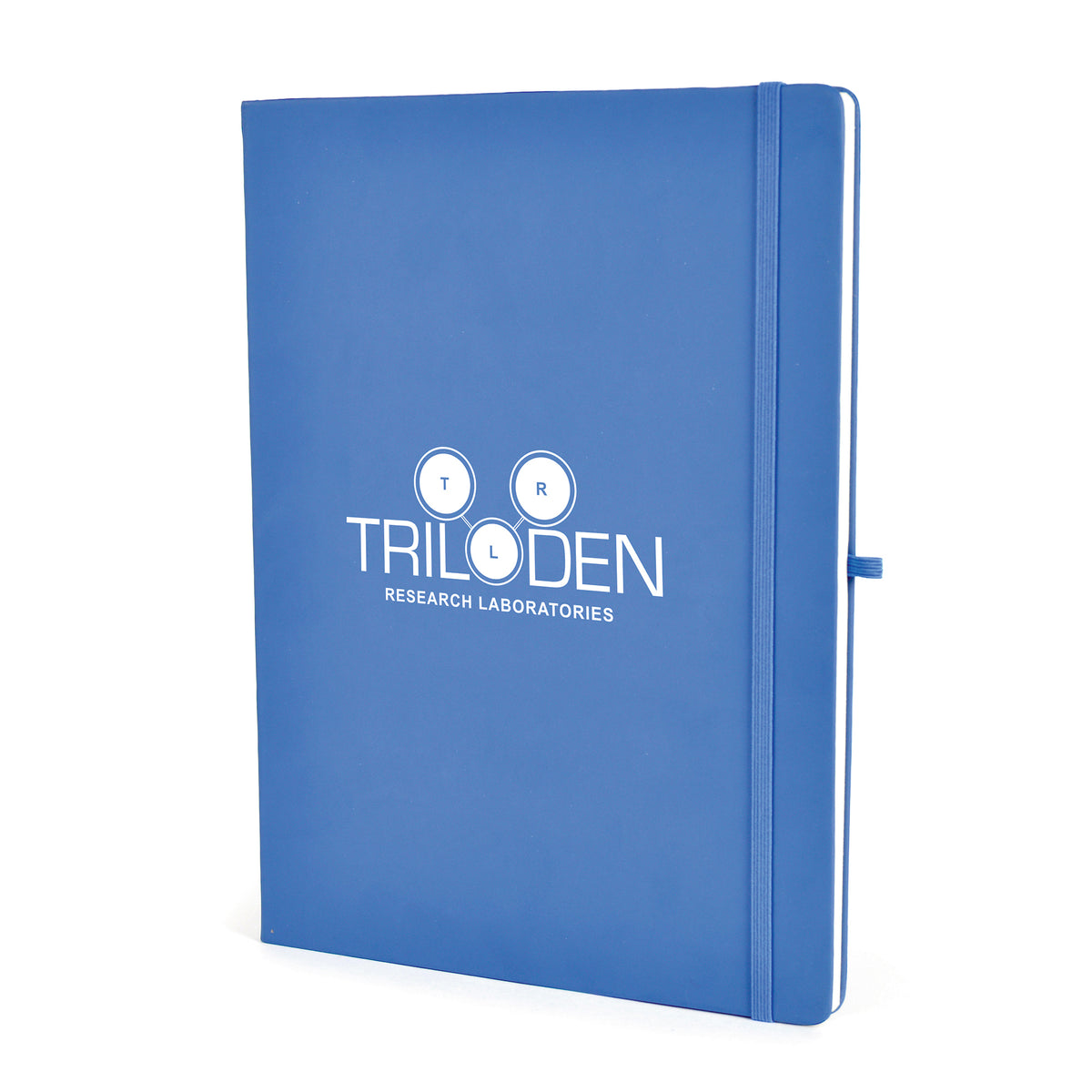 Branded A4 Coloured PU Notebook and Matching Pen Set in Royal Blue