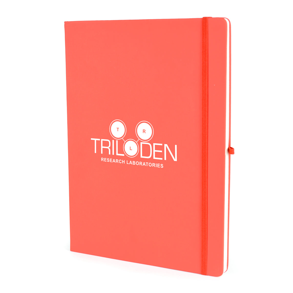 Branded A4 Coloured PU Notebook and Matching Pen Set in Red