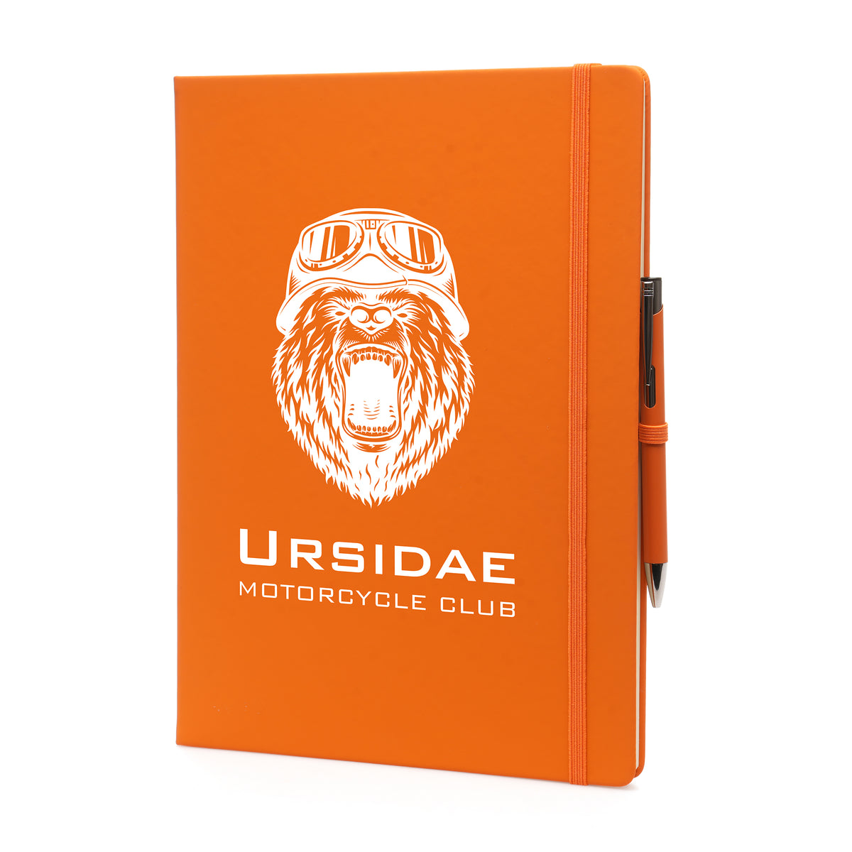 Branded A4 Coloured PU Notebook and Matching Pen Set