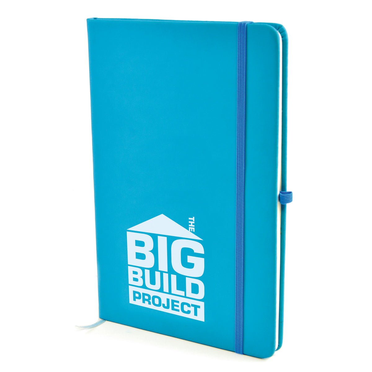 Branded A5 Coloured PU Notebook and Matching Pen Set in Cyan