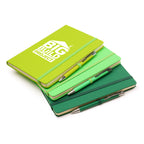 Branded A5 Coloured PU Notebook and Matching Pen Set