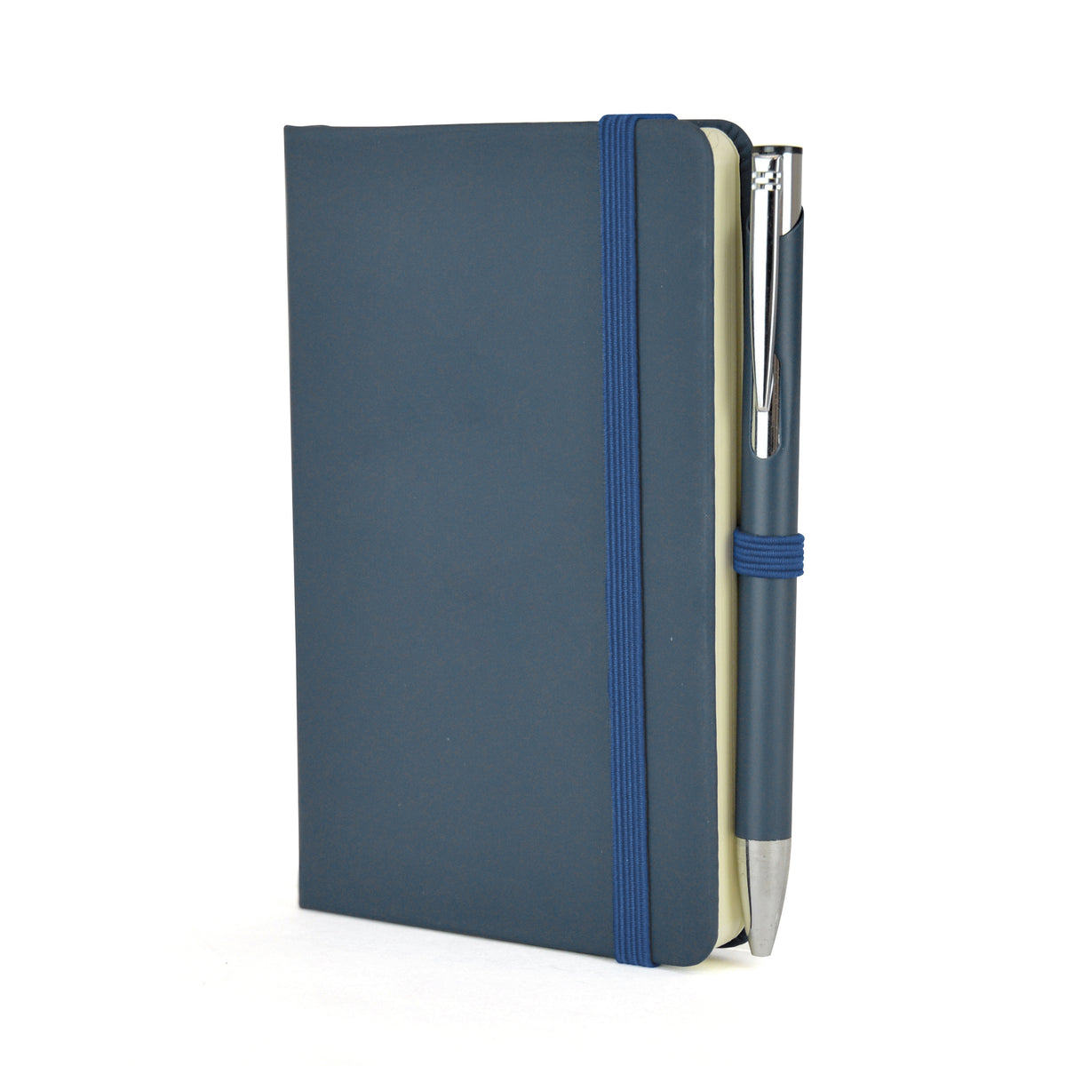 Branded A6 Coloured PU Notebook and Matching Pen Set