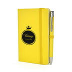 Branded A6 Coloured PU Notebook and Matching Pen Set