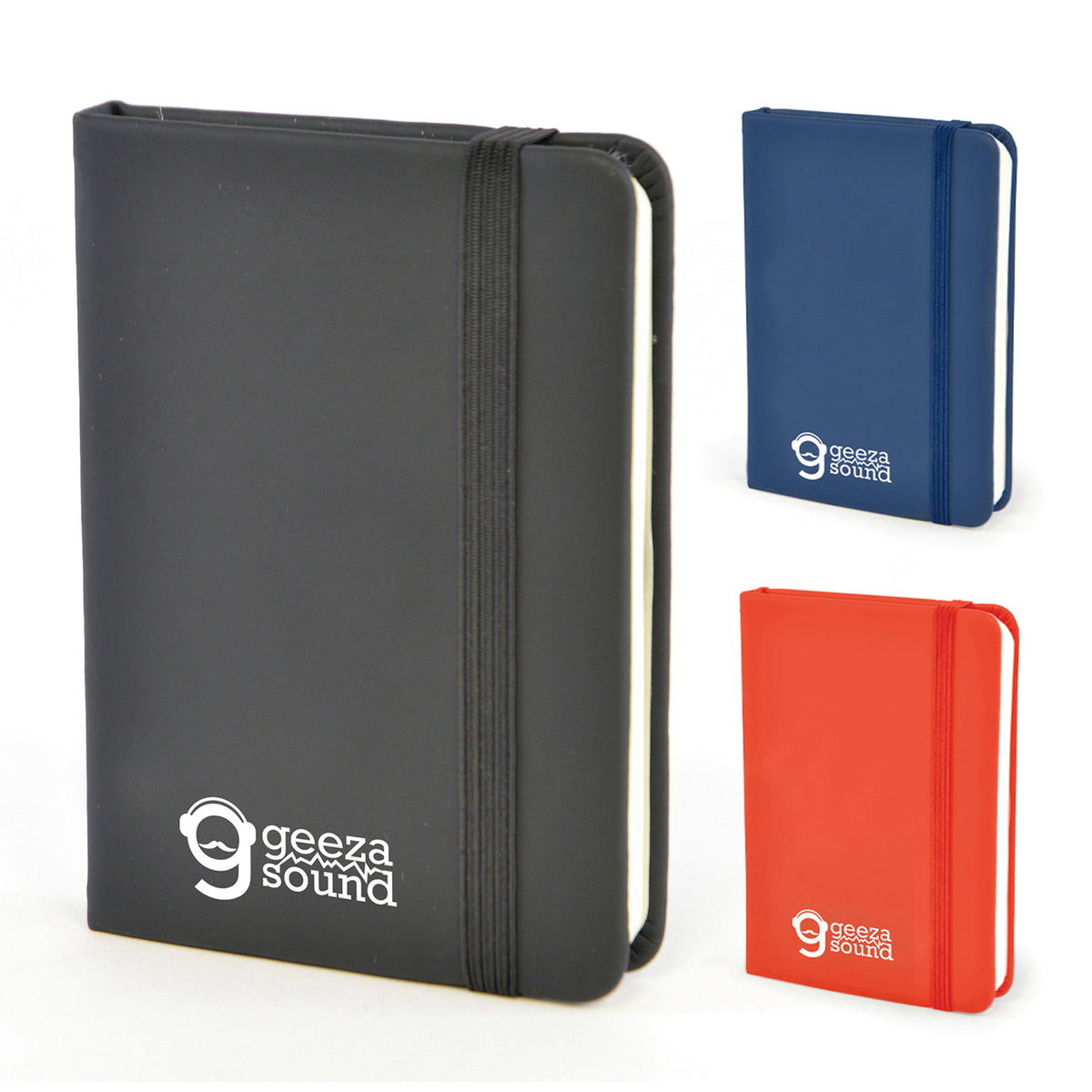 Branded A7 Pocket PU Notebook with Back Pocket