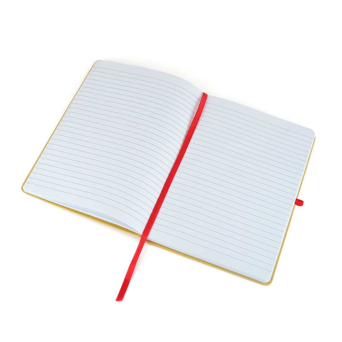 Branded A5 Natural Recycled Card Notebook with Coloured Accents
