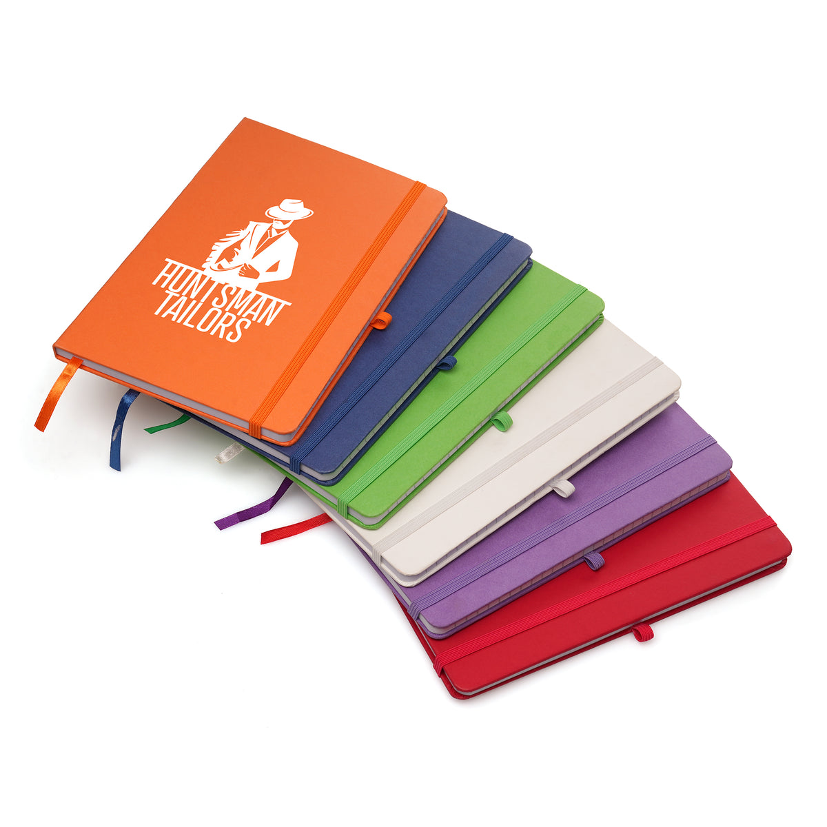 Branded A5 Recycled Card Notebook with Coloured Cover