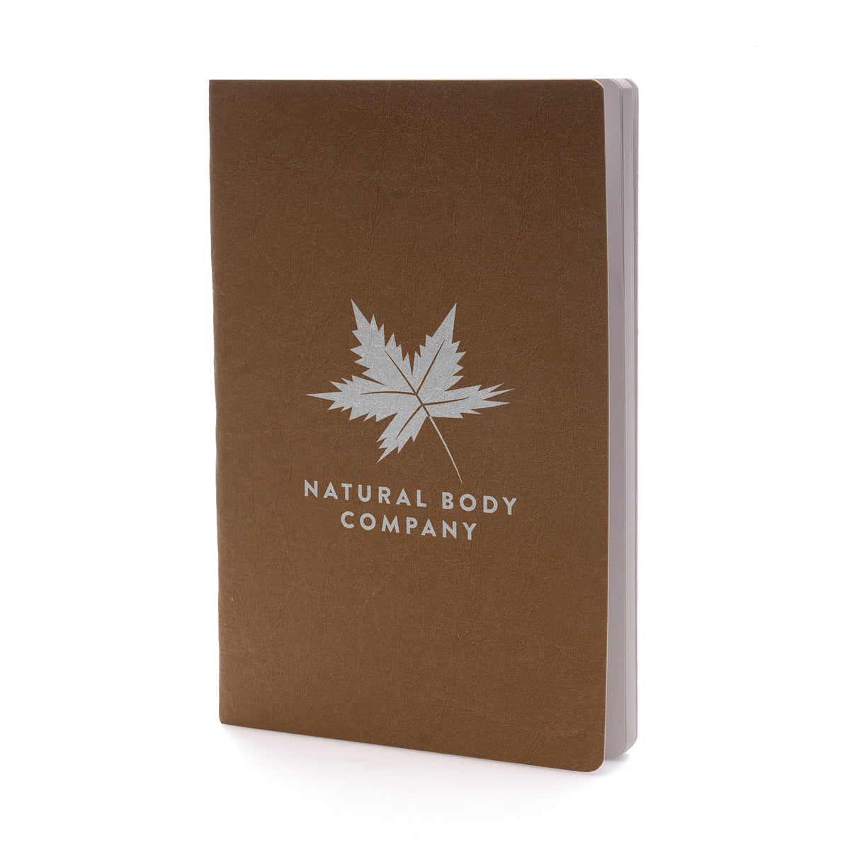 Branded A5 Washed Kraft Recycled Notebook in Natural