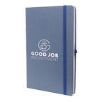 Branded A5 Fruit Paper Cover Notebook in Blue