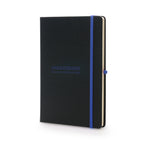 Branded A5 Recycled PU Notebook with Colour-Reveal Engraving in Royal Blue