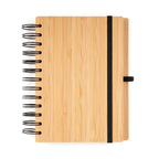 Branded B6 Spiral Bamboo Notebook