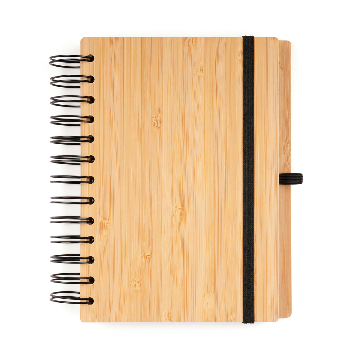 Branded B6 Spiral Bamboo Notebook