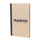 Branded A5 Recycled Sugarcane Notebook in Navy Blue