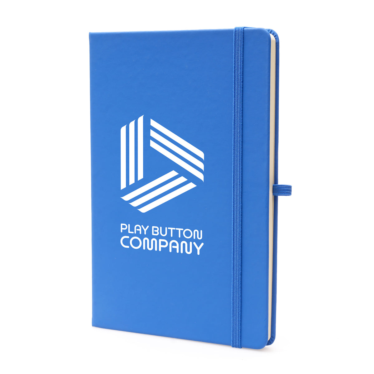 Branded A5 Recycled Notebook and Matching Pen Set in Royal Blue