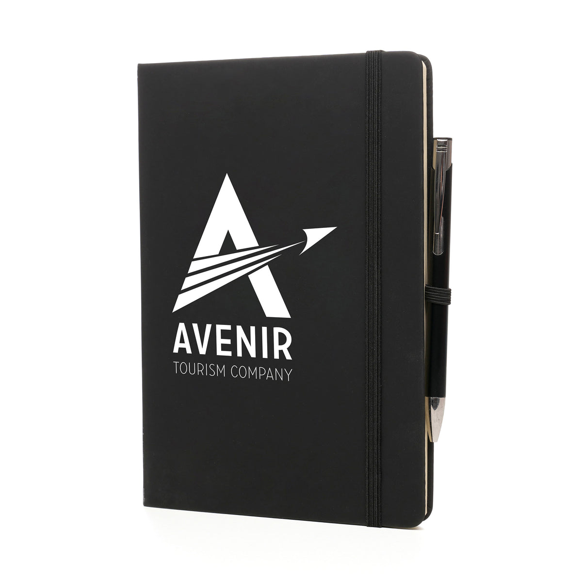 Branded A5 Recycled Notebook and Matching Pen Set