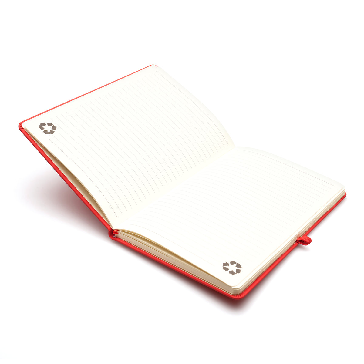 Branded A5 Recycled Paper Notebook with Ribbon Bookmark