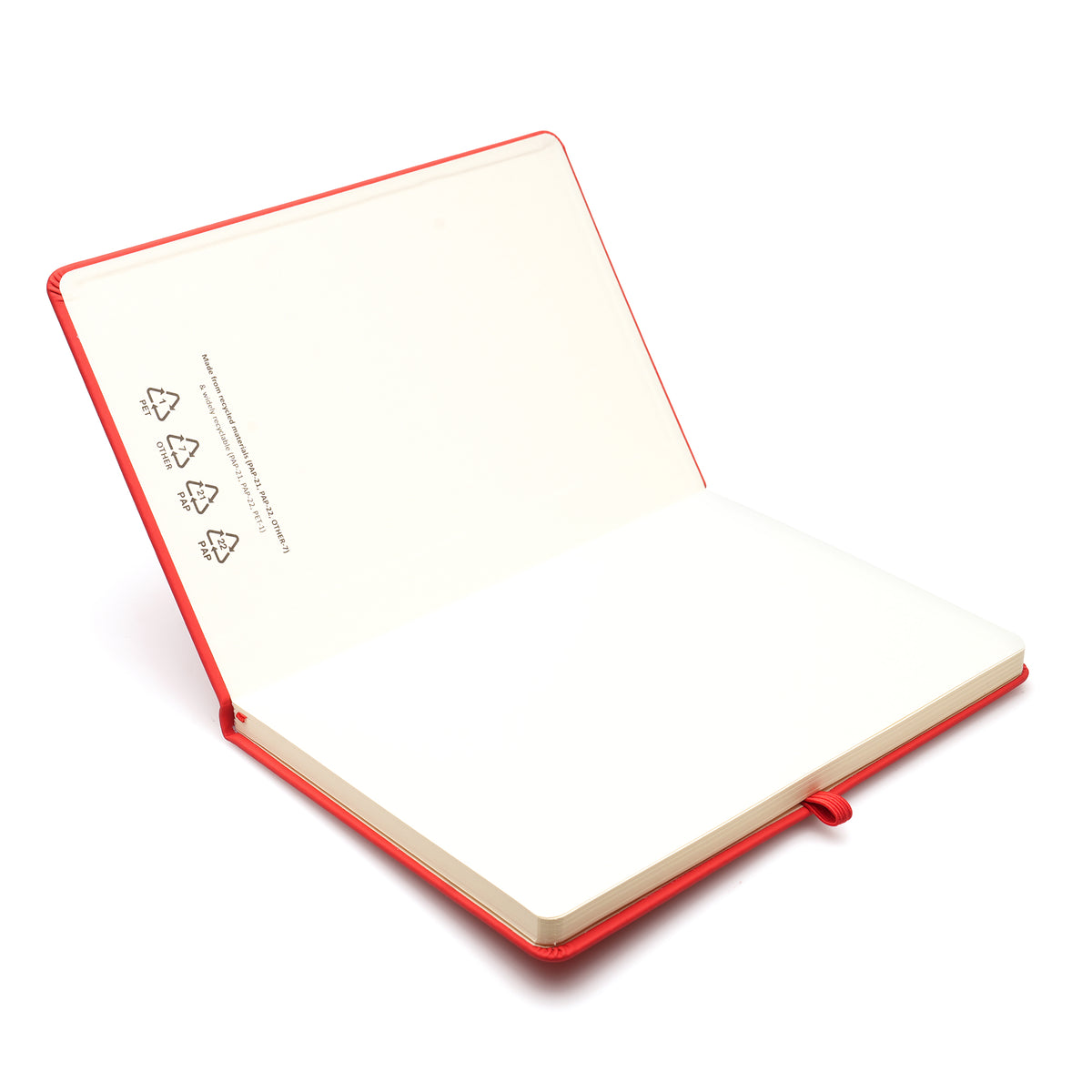 Branded A5 Recycled Paper Notebook with Ribbon Bookmark