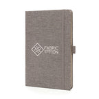 Branded A5 RPET Notebook with Recycled Paper in Grey