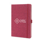 Branded A5 RPET Notebook with Recycled Paper in Red