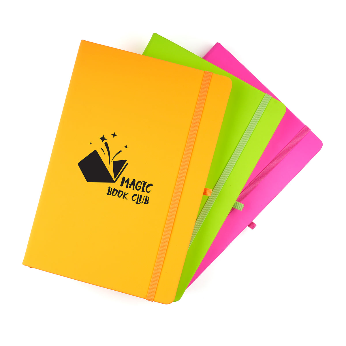 Branded A5 Neon PU Notebook