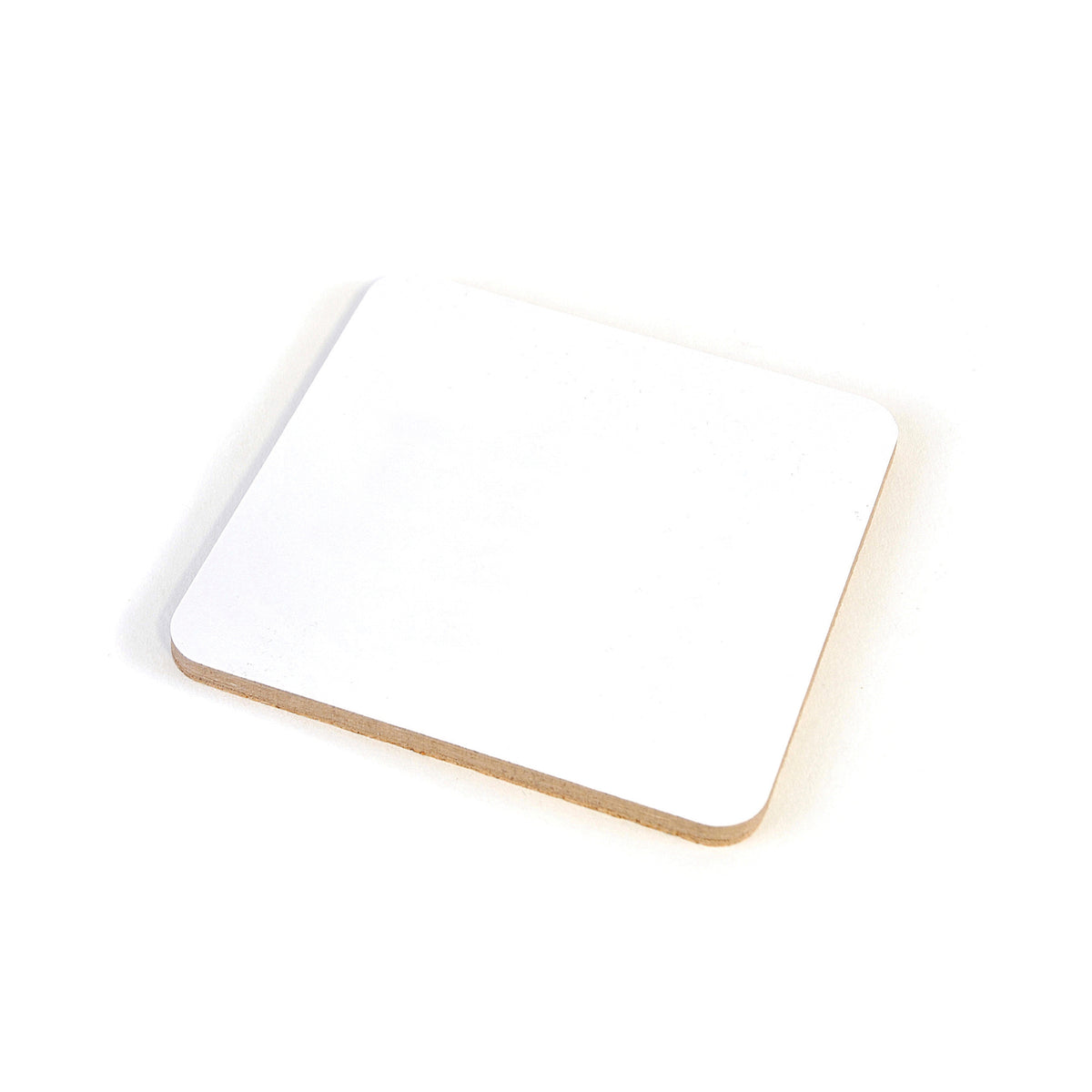Branded Square Cork-Backed Glossy Coaster
