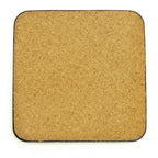 Branded Square Cork-Backed Glossy Coaster