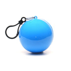Branded Rain Poncho in Plastic Ball with Keyring and Hook