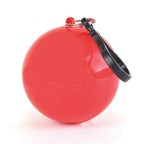 Branded Rain Poncho in Plastic Ball with Keyring and Hook in Red