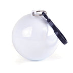 Branded Rain Poncho in Plastic Ball with Keyring and Hook in White