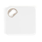 Branded Square Coaster with Built-In Bottle Opener