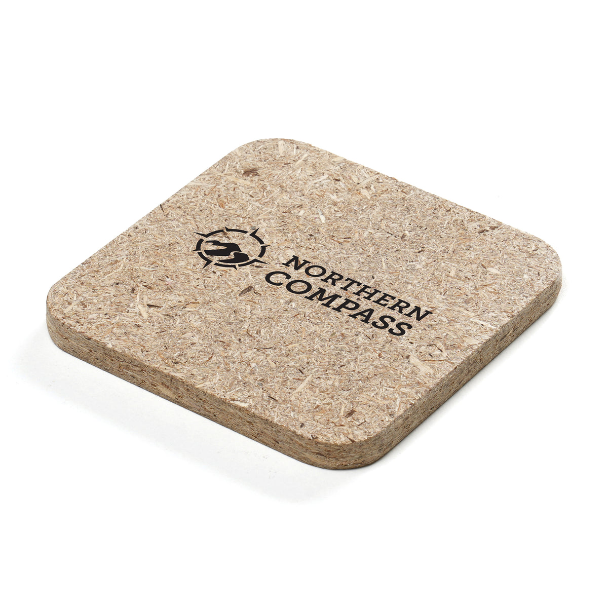 Branded Natural Textured Agricultural Waste Coaster